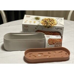 LEKUE Microwave Quick Pasta Cooker 2-Piece For Noodles Spaghetti - New in Box